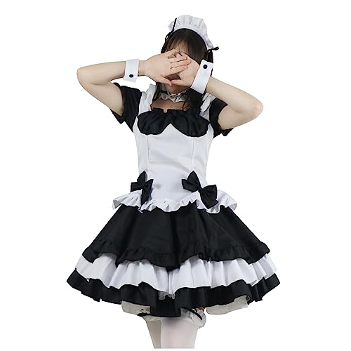 Komiseup Oktoberfest Kostüme Damen Deutsch Dirndl Kleider Set Traditionelle Oktoberfest Outfits Bier Mädchen Maid Plaid Schürze Fancy Dress Karneval Halloween Cosplay Role Play Faschingskostüme 09 von Komiseup