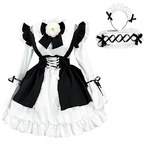 Komiseup Oktoberfest Kostüme Damen Deutsch Dirndl Kleider Set Traditionelle Oktoberfest Outfits Bier Mädchen Maid Plaid Schürze Fancy Dress Karneval Halloween Cosplay Role Play Faschingskostüme 15 von Komiseup