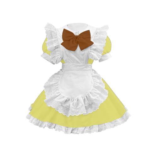 Komiseup Oktoberfest Kostüme Damen Deutsch Dirndl Kleider Set Traditionelle Oktoberfest Outfits Bier Mädchen Maid Plaid Schürze Fancy Dress Karneval Halloween Cosplay Role Play Faschingskostüme 37 von Komiseup