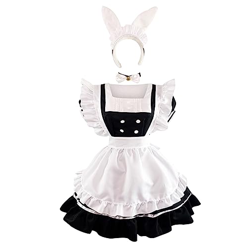 Komiseup Oktoberfest Kostüme Damen Deutsch Dirndl Kleider Set Traditionelle Oktoberfest Outfits Bier Mädchen Maid Plaid Schürze Fancy Dress Karneval Halloween Cosplay Role Play Faschingskostüme 14 von Komiseup