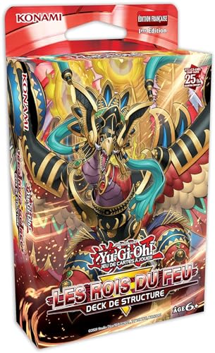 Konami YU-Gi-Oh! TCG – Display mit Reprintstruktur-Deck, Motiv: Die Könige des Feuers (8 Decks) von Konami