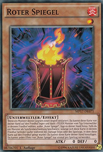 MP17-DE071 - Roter Spiegel - Common - DE - im Set mit Ultrapro Toploader - Yugioh von Konami -