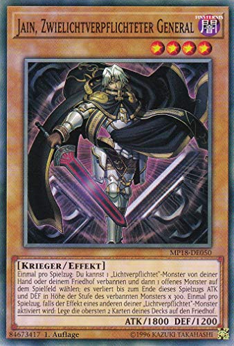 MP18-DE050 - Jain, Zwielichtverpflichteter General - Common - DE - im Set mit Ultrapro Toploader - Yugioh von Konami -