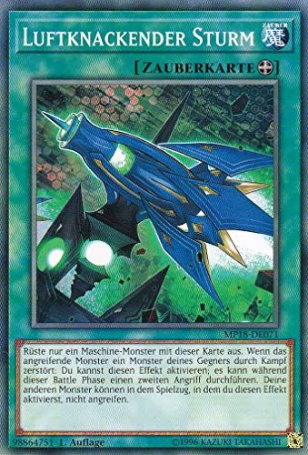 MP18-DE071 - Luftknackender Sturm - Common - DE - im Set mit Ultrapro Toploader - Yugioh von Konami -