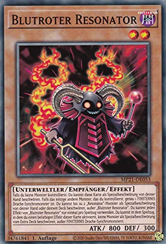 MP21-DE053 - Blutroter Resonator - Common - Deutsch - 1. Auflage von Konami -