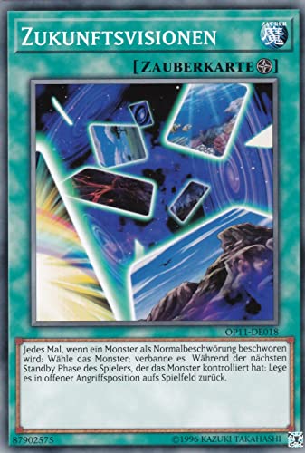 OP11-DE018 - Zukunftsvisionen - Common - DE - im Set mit Ultrapro Toploader - Yugioh von Konami -