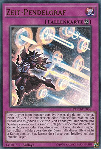 PEVO-DE008 - Zeit-Pendelgraf - Ultra Rare - DE - im Set mit Ultrapro Toploader - Yugioh von Konami -