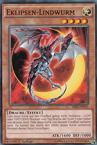 SR02-DE015 - Eklipsen-Lindwurm - Common - DE - im Set mit Ultrapro Toploader - Yugioh von Konami -