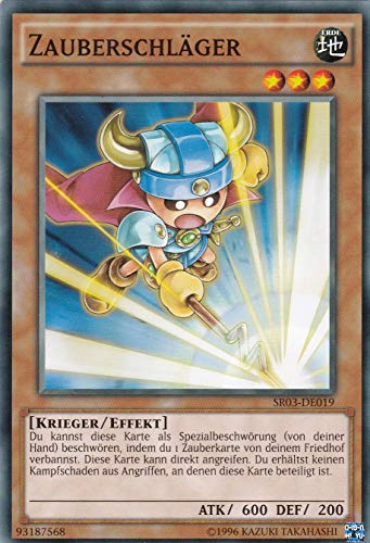 SR03-DE019 - Zauberschläger - Common - DE - im Set mit Ultrapro Toploader - Yugioh von Konami -