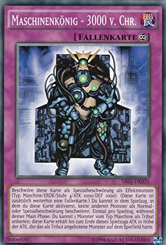 SR03-DE035 - Maschinenkönig - 3000 v. Chr. - Common - DE - im Set mit Ultrapro Toploader - Yugioh von Konami -