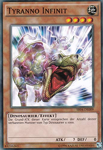 SR04-DE009 - Tyranno Infinit - Common - DE - im Set mit Ultrapro Toploader - Yugioh von Konami -