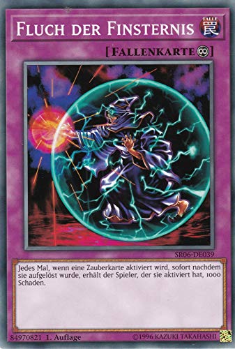 SR06-DE039 - Fluch der Finsternis - Common - DE - im Set mit Ultrapro Toploader - Yugioh SR06-DE039 - Fluch der Finsternis - Common - DE - im Set mit Ultrapro Toploader - Yugioh von Konami -