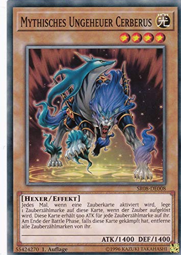 SR08-DE008 - Mythisches Ungeheuer Cerberus - Common - DE - im Set mit Ultrapro Toploader - Yugioh SR08-DE008 - Mythisches Ungeheuer Cerberus - Common - DE - im Set mit Ultrapro Toploader - Yugioh von Konami -