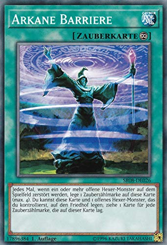 SR08-DE026 - Arkane Barriere - Common - DE - im Set mit Ultrapro Toploader - Yugioh von Konami -