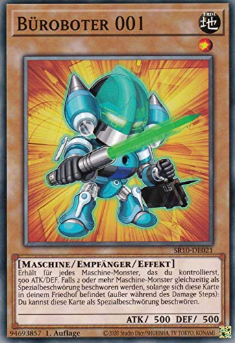 SR10-DE021 - Büroboter 001 - Common - DE - im Set mit Ultrapro Toploader - Yugioh von Konami -