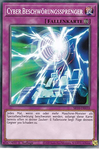 SR10-DE035 - Cyber Beschwörungssprenger - Common - DE - im Set mit Ultrapro Toploader - Yugioh von Konami -