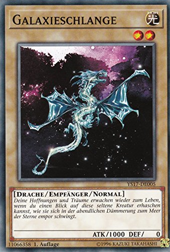 YS17-DE005 - Galaxieschlange - Common - DE - im Set mit Ultrapro Toploader - Yugioh von Konami -