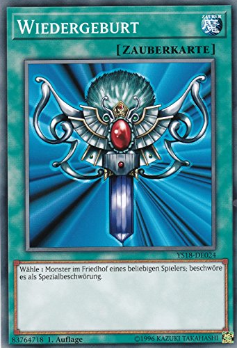 YS18-DE024 - Wiedergeburt - Common - DE - im Set mit Ultrapro Toploader - Yugioh von Konami -