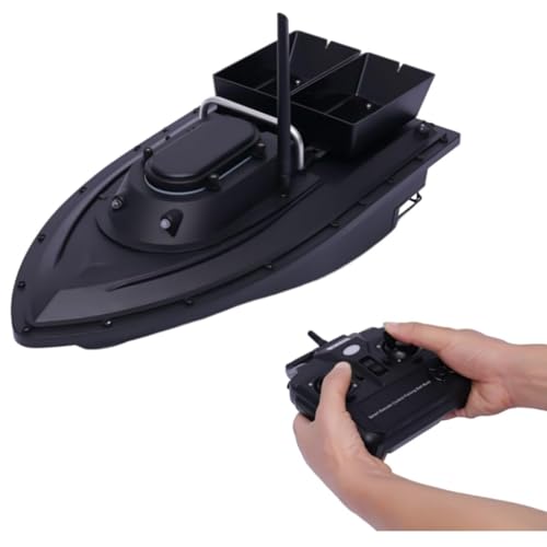 Konfiur 500m Futterboot Bausatz, Smart-RC Futterboot mit Echolot und GPS, 2kg Futterboot Angeln mit LED-Licht, Auto Cruise Fernbedienung Angelköder-Boot 5200 Mah von Konfiur