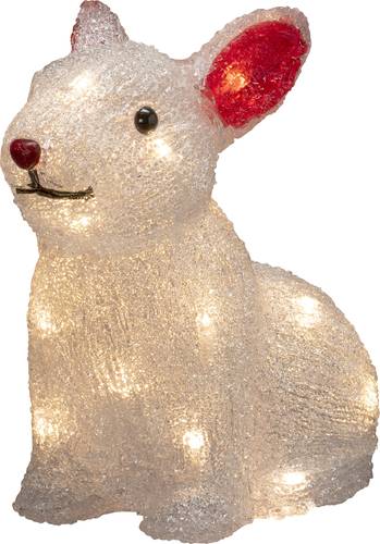 Konstsmide 6236-103 Acryl-Figur Hase Warmweiß LED Weiß von Konstsmide