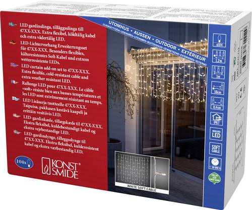 Konstsmide LED Lichtervorhang-System-Erweiterung 24V Lichtervorhang Warmweiß von Konstsmide