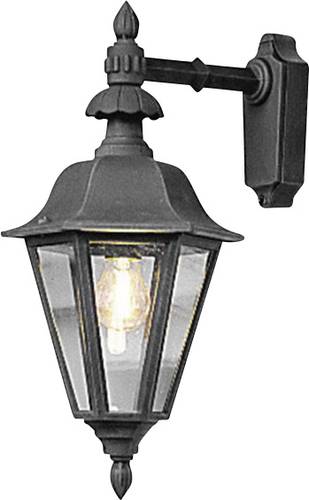 Konstsmide Pallas Down 483-750 Außenwandleuchte Energiesparlampe, LED E27 60W Schwarz von Konstsmide