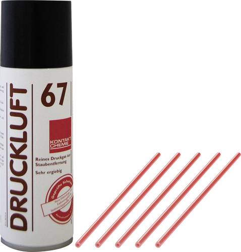 Kontakt Chemie DRUCKLUFT 67 Druckluftspray nicht brennbar, inkl. 5 Sprühröhrchen 100ml von Kontakt Chemie