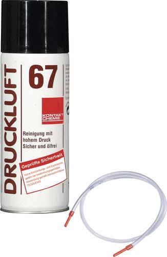 Kontakt Chemie Druckluft 67 Druckluftspray nicht brennbar, inkl. Sprühschlauch 400ml von Kontakt Chemie