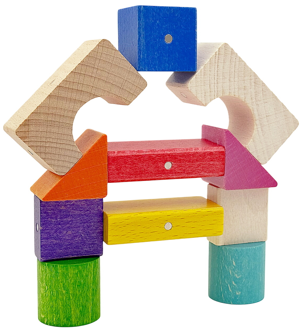 Kooglo Magnetisch Bauklötze - Holz - 100 st. - MEGA Colour - Kooglo - One Size - Magnetspielzeug Kooglo Magnetisch Bauklötze - Holz - 100 st. - MEGA Colour - Kooglo - One Size - Magnetspielzeug von Kooglo