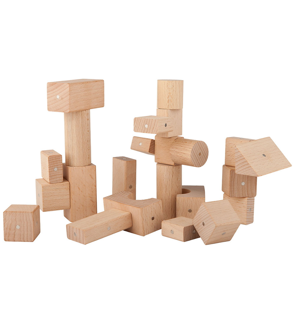 Kooglo Magnetisch Bauklötze - Holz - 100 st. - MEGA Natural - Kooglo - One Size - Magnetspielzeug Kooglo Magnetisch Bauklötze - Holz - 100 st. - MEGA Natural - Kooglo - One Size - Magnetspielzeug von Kooglo