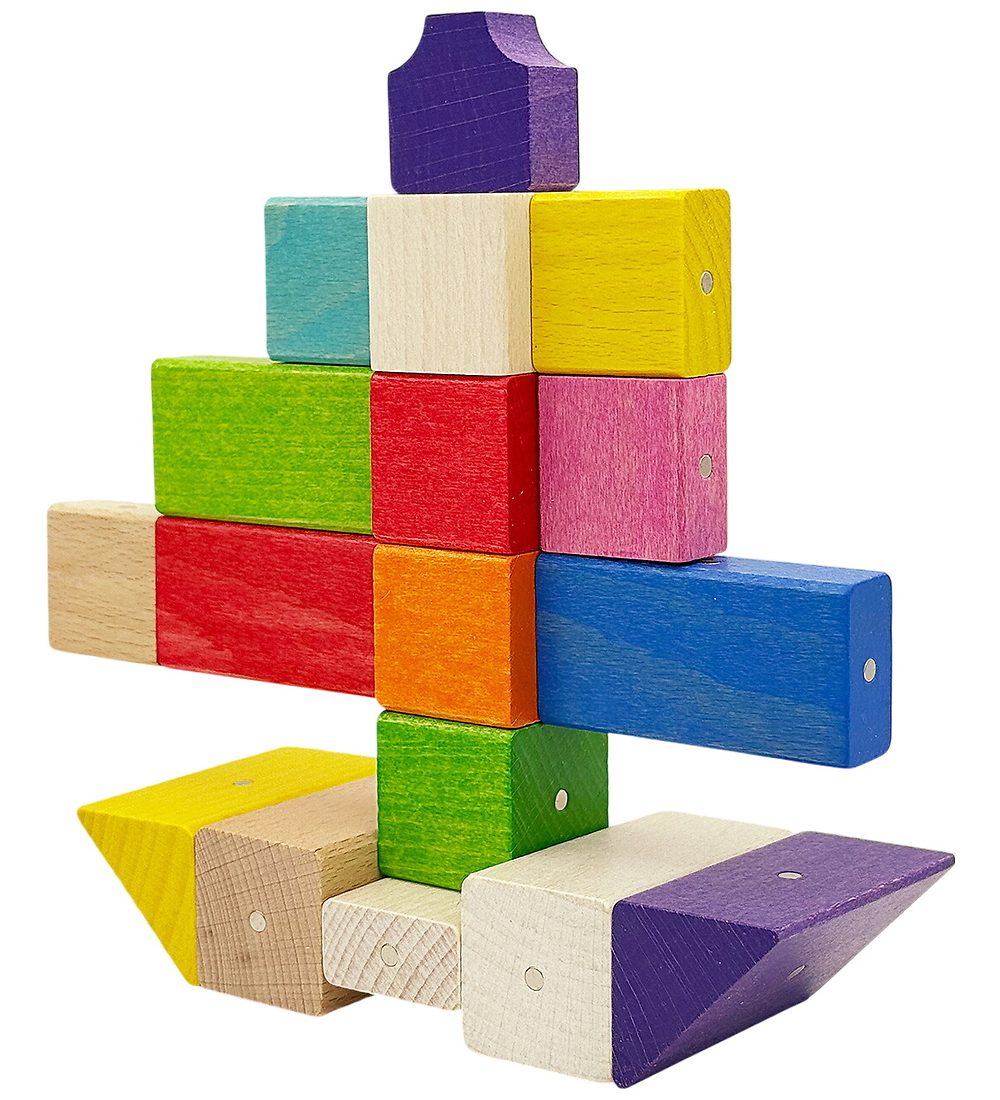 Kooglo Magnetisch Bauklötze - Holz - 17 st. - Micro Colour Sk - Kooglo - One Size - Magnetspielzeug Kooglo Magnetisch Bauklötze - Holz - 17 st. - Micro Colour Sk - Kooglo - One Size - Magnetspielzeug von Kooglo
