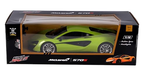 Kool Speed McLaren 5705 RC Auto 1:16 Neon Grün | Ferngesteuertes Fahrzeug mit LED-Scheinwerfern & 2,4 GHz Steuerung | Indoor & Outdoor Fahrspaß von Kool Speed