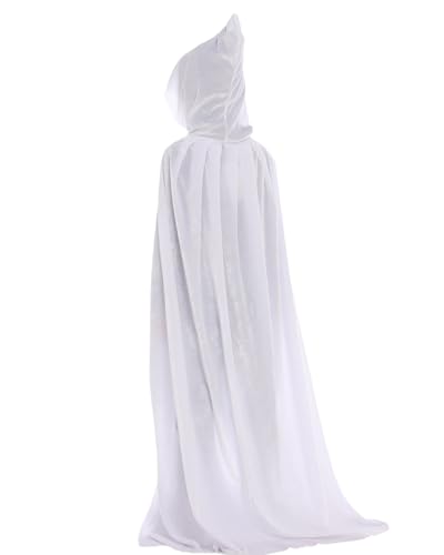 Koongso Unisex Halloween Samt Kapuzenumhang Erwachsene Kinder Tod Vampir Hexe Geist Maxi Robe Umhang für Weihnachten Party Karneval Bühne von Koongso