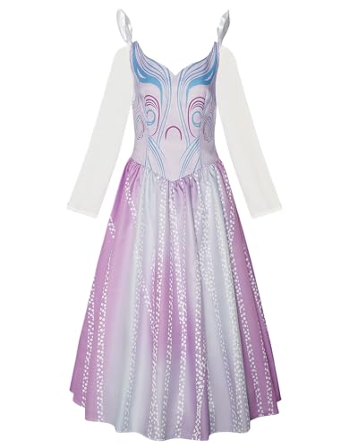 Koongso Wicked Glinda Kostüm für Damen, Erwachsene, The Good Witch Glinda Party Dress Up Halloween Wicked Witch Cosplay Outfit von Koongso