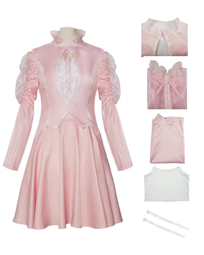 Koongso Wicked Glinda Kostüm für Damen, The Good Witch Glinda Party Dress Up Halloween Wicked Witch Cosplay Outfit von Koongso