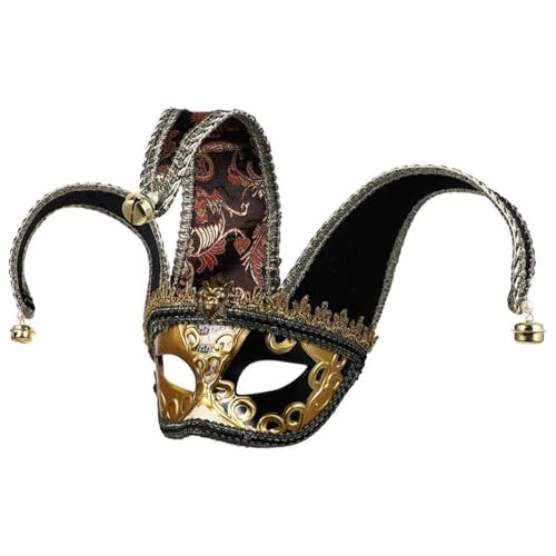 Koorium® Maskerade Masken Halloween Cosplay Masken für Männer Frauen Venezianische Narrenmaske Halbgesicht Mardi Gras Maske Venezianische Maskerade Maske Wanddekoration von Koorium