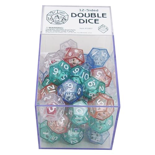 12-Sided Double Dice, Box of 40 von Koplow Games