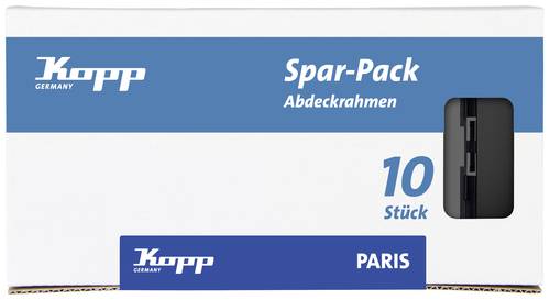 Kopp Rahmen Abdeckung Paris Schwarz (matt) 402050016 von Kopp