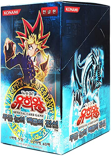 Yugioh Cards Legend of Blue Eyes White Dragon Booster-Box, 40 Stück, koreanisch von Korean Version