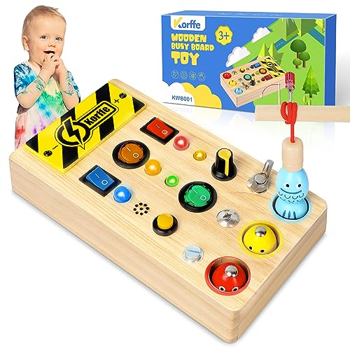 Korffe Montessori Busy Board Wooden 3 In 1 Activity Board Sensorisches Spielzeug FüR Kleinkinder Mit Led Light Switch Screwdriver Tools Magnetic Fishing Game Montessori Spielzeug Ab 1 Jahr Korffe Montessori Busy Board Wooden 3 In 1 Activity Board Sensorisches Spielzeug FüR Kleinkinder Mit Led Light Switch Screwdriver Tools Magnetic Fishing Game Montessori Spielzeug Ab 1 Jahr von Korffe