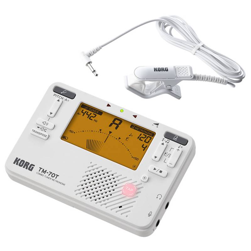 Korg TM-70/CM400 white Tuner/Metronome Stimmgerät von Korg