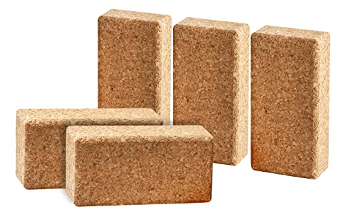 5er-Pack Quader aus Kork | 12x6x3cm | Geometrische Formen aus Presskork | Korkformen für Hobby, zum Basteln oder den Modellbau | Verschiedene Formen | Kork aus Portugal von Kork-Deko