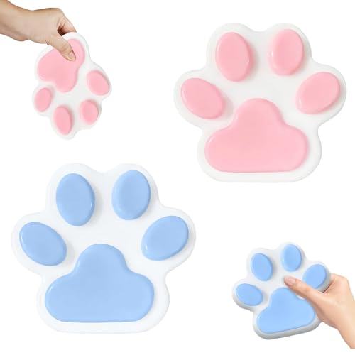 2 Stück Cat Paw Squishy Toy, Pfoten Squishy Squeeze Toy, Katzenpfoten Squishy, Anti Stress Sensory Fidget Toys für Erwachsene und Kinder 2 Stück Cat Paw Squishy Toy, Pfoten Squishy Squeeze Toy, Katzenpfoten Squishy, Anti Stress Sensory Fidget Toys für Erwachsene und Kinder von Korsaot