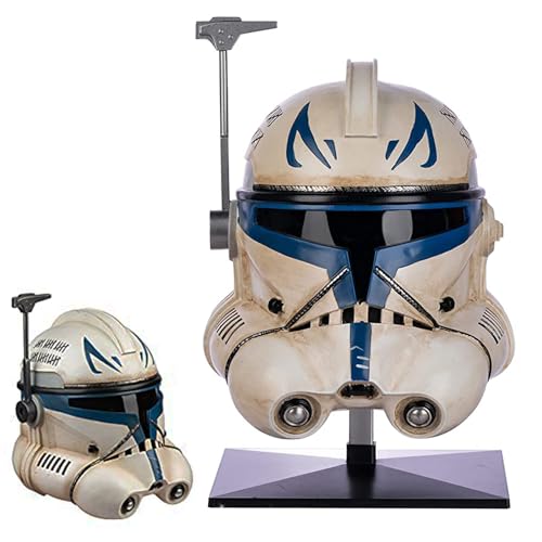 Koshowgic Clone Captain Helm, Black Series Helm SW Helm Harz Vollkopfmaske Halloween Cosplay Kostüm Deluxe Sammlerstück von Koshowgic