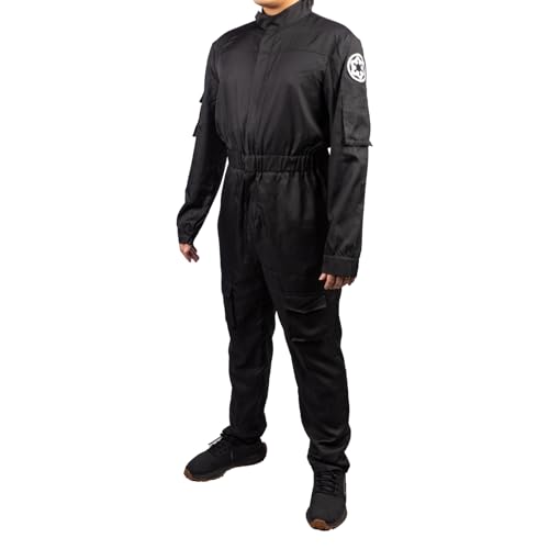 Koshowgic Halloween Pilot Cosplay Kostüm Herren Fliegeranzug Schwarz (L) von Koshowgic