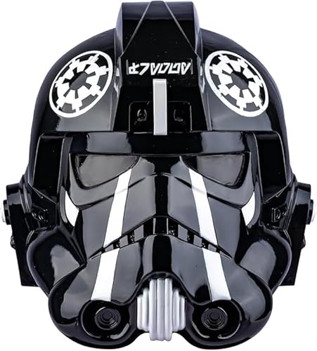 Koshowgic SW Cosplay-Kostüm-Helm, schwarze Serie, Vollkopfmaske, Harz-Helm, tragbarer Helm, Deluxe, Sammlerstück, Geschenk (TIE Fighter Pilot) von Koshowgic