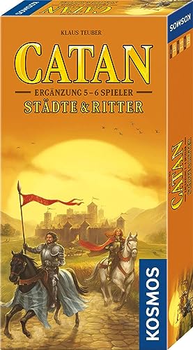 KOSMOS 682743 Catan - Städte und Ritter Ergänzung für 5-6 Personen, Ergänzung zur Catan Erweiterung Städte & Ritter, ab 12 Jahre für 2-6 Personen, Siedler von Catan von Kosmos