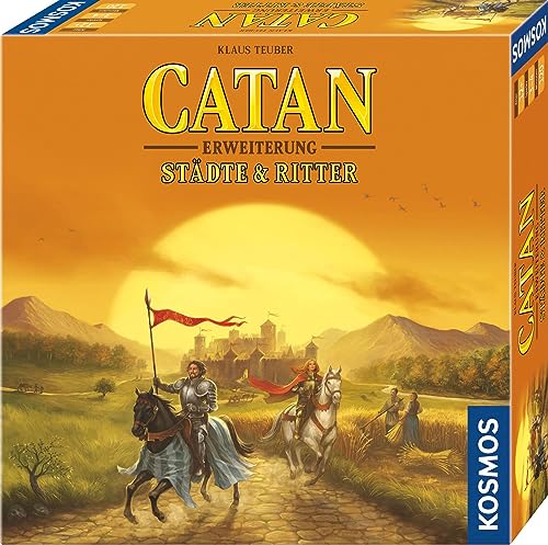 KOSMOS 682736 CATAN - Städte & Ritter, Erweiterung zu CATAN - Das Spiel, Brettspiel für 3-4 Personen ab 12 Jahre, nur spielbar mit dem Basisspiel, Siedler von Catan von Kosmos