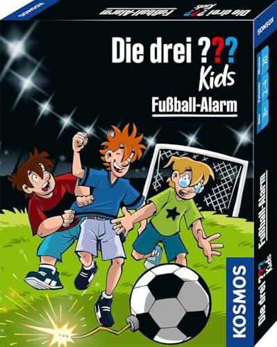 Die DREI ??? Kids von KOSMOS Fußball-Alarm, Kartenspiel für 2-4 Spieler ab 8 Jahren, Detektiv Kinderspiel, Die DREI Fragezeichen, Fussball Kartenspiel von Die drei