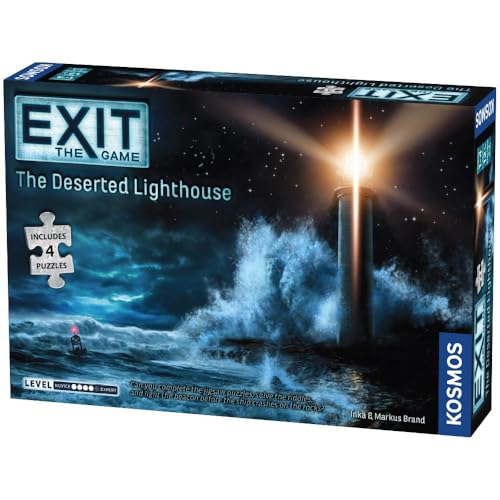 Thames & Kosmos - EXIT: The Deserted Lighthouse Jigsaw Puzzle – Level: 4/5 - Unique Escape Room Game - 1–4 Players - Puzzle Solving Strategy Board Games for Adults & Kids, Ages 12+ - 692878 von Thames & Kosmos